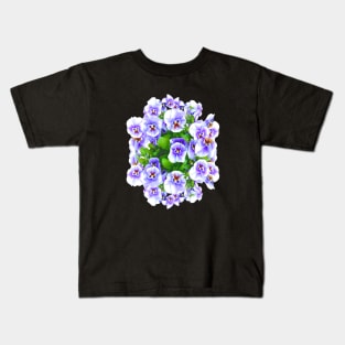 Flower Pansies Kids T-Shirt